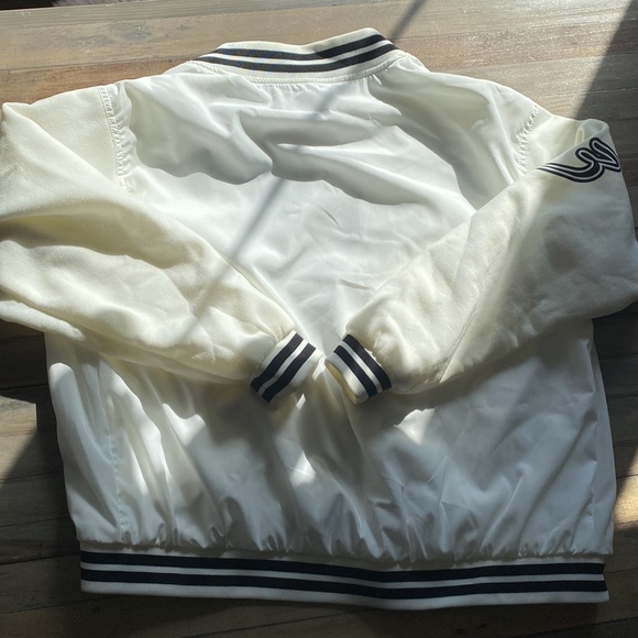 H&M White Oversized Varsity Jacket - Picture 4 of 4